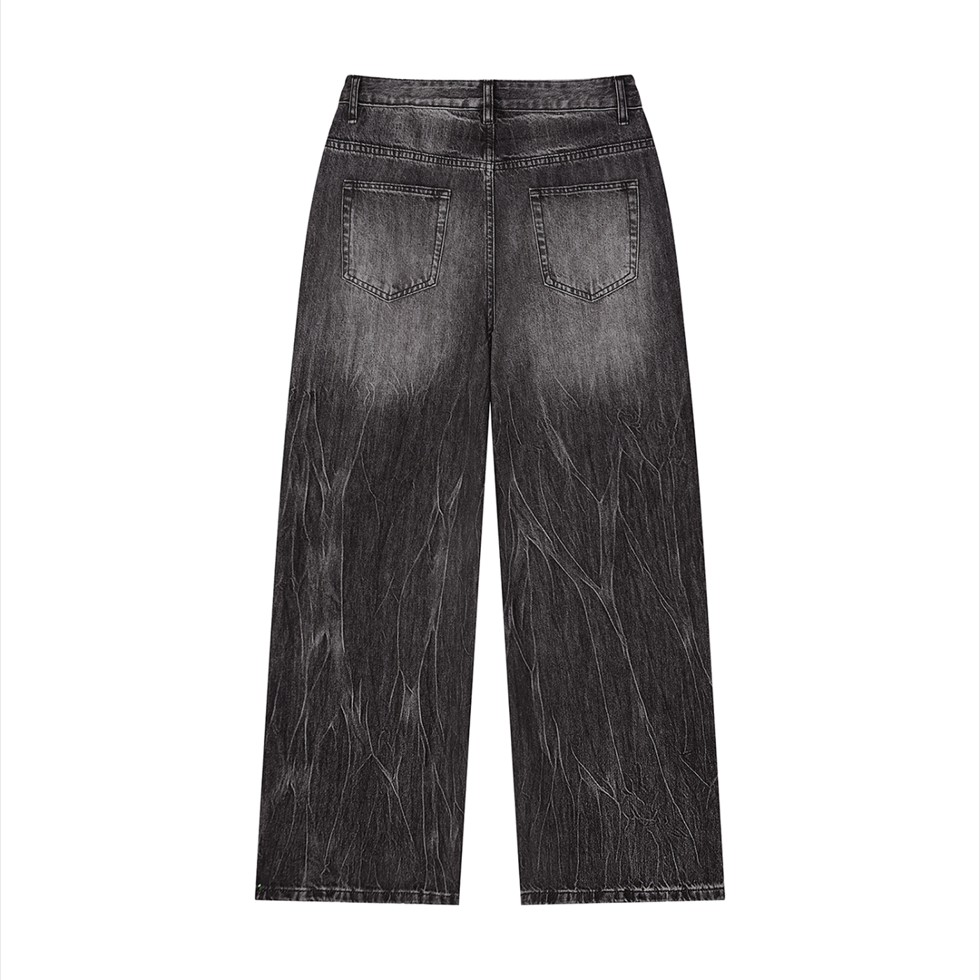 V of Hearts Vintage Wash Wide Leg Jeans