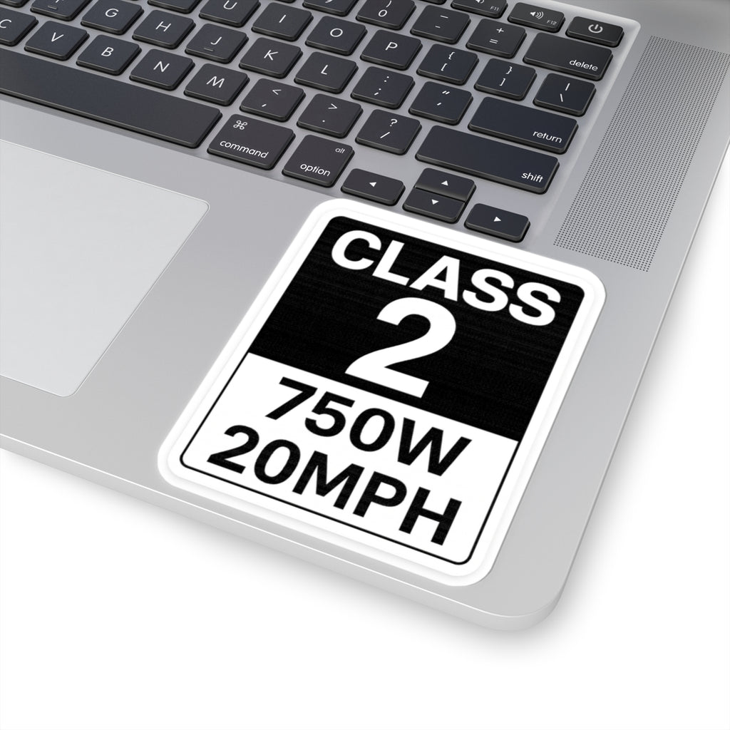 Class 2 750W 20MPH Sticker