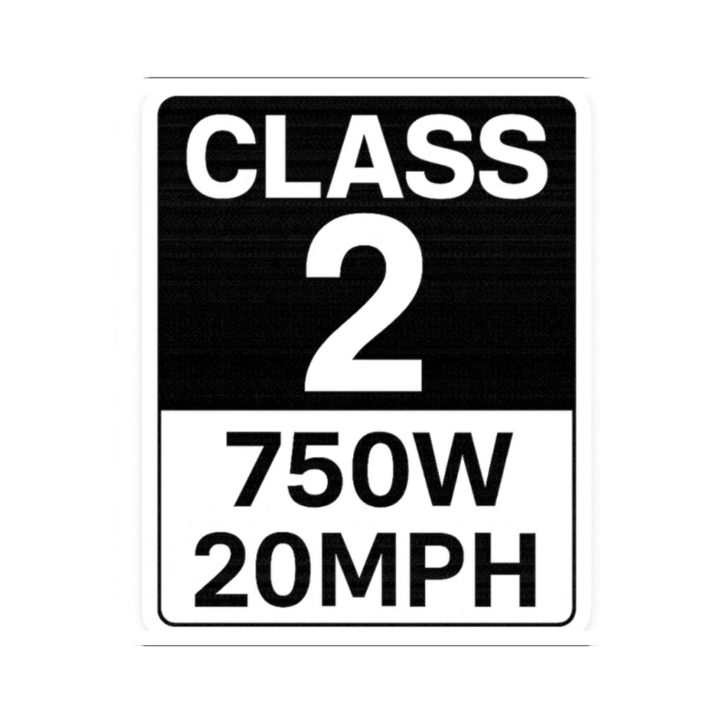 CLASS 2 750W 20MPH - Sticker