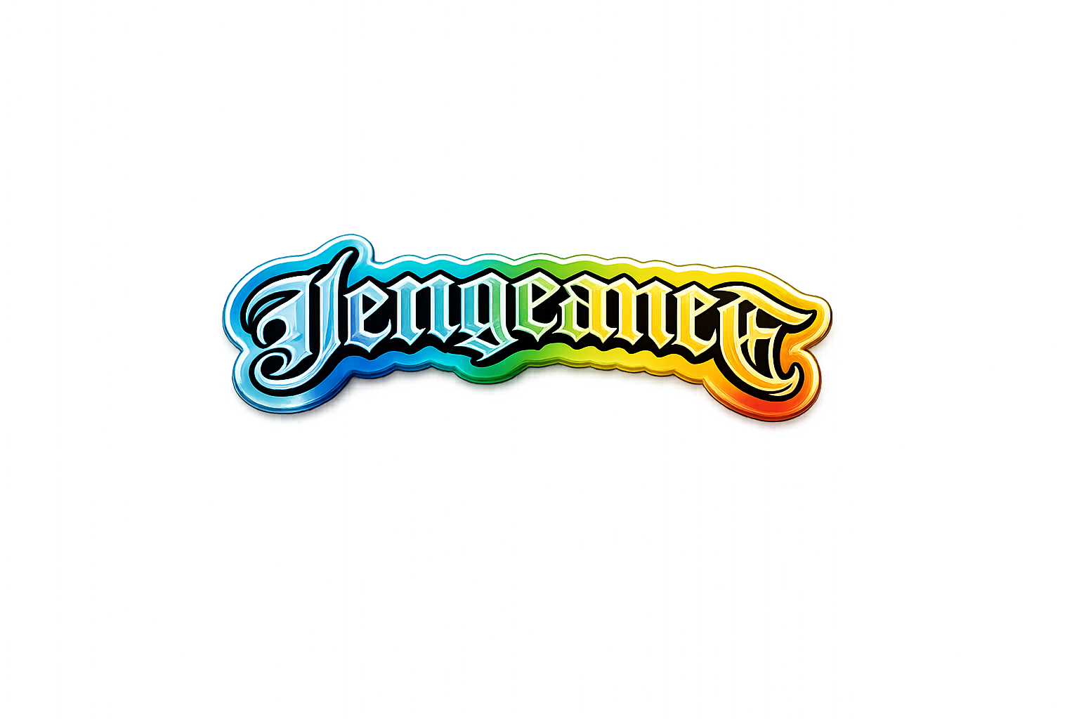 Vengeance Graffiti Web Holographic Die-Cut Sticker