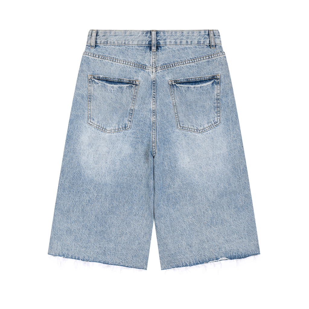 Vengeance Star Wide Leg Vintage Japanese Denim Shorts
