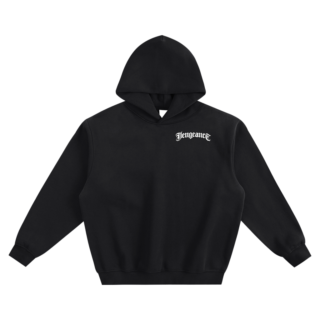 Graffiti Web Fleeced Boxy Hoodie
