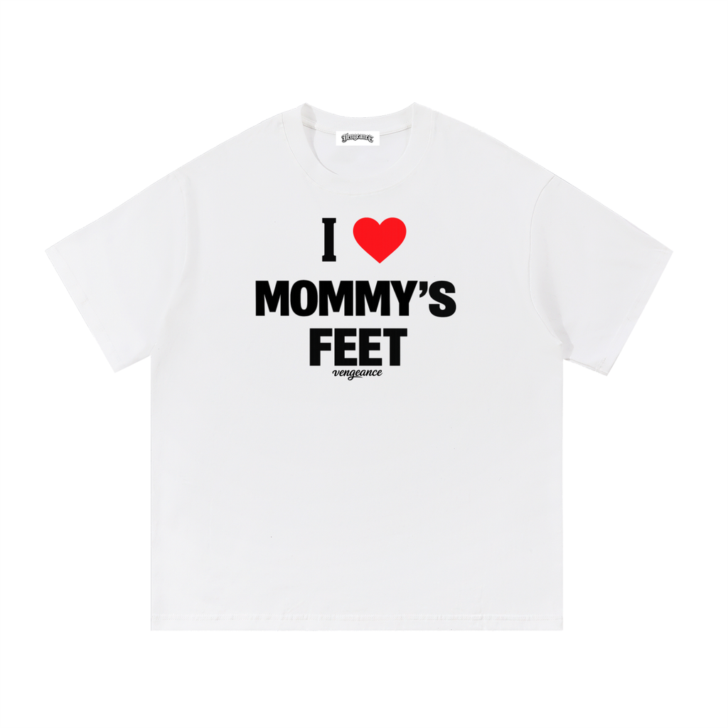 I Heart Feet Essential Baggy Cotton T-Shirt