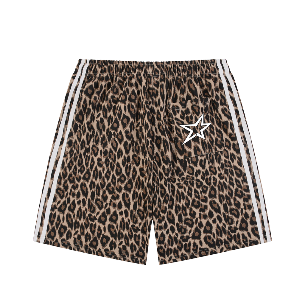 Vengeance Star - Leopard Drawstring Shorts