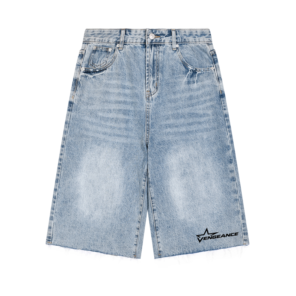 Vengeance Star Wide Leg Vintage Japanese Denim Shorts