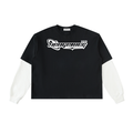 Vengenace Orbit Layered Contrast Sleeve Cotton T-Shirt