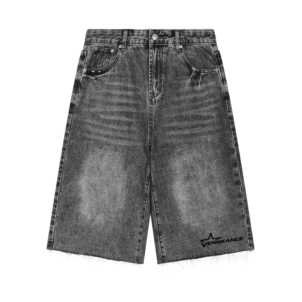 Vengeance Star Wide Leg Vintage Japanese Denim Shorts