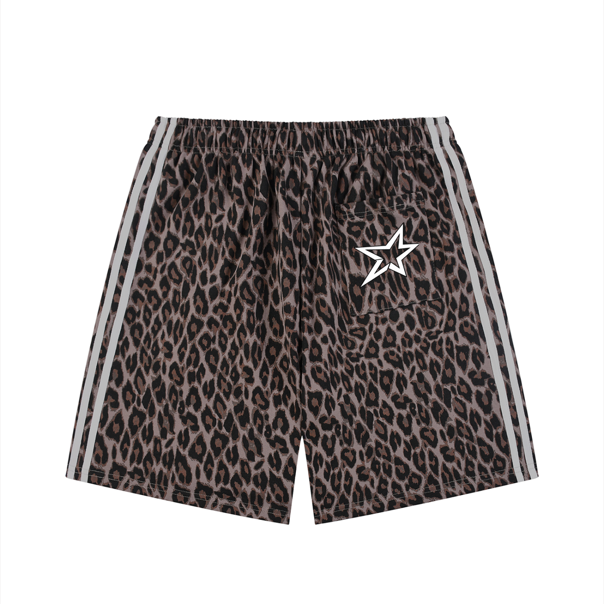 Vengeance Star - Leopard Drawstring Shorts